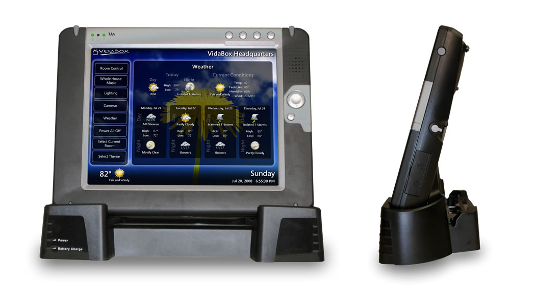 vAutomation Touch Controls on a vPad