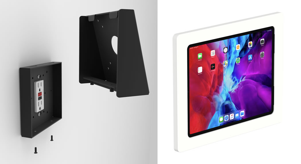 VidaBox On-wall Slim Mounts & Fixed Tilt Mounting Bracket