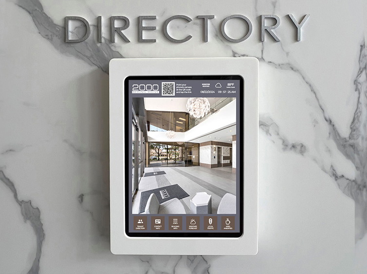 InforCenter Digital Building Directory iPad Stand