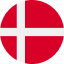 Rounded Denmark Flag