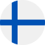 Rounded Finland Flag