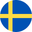 Rounded Sweden Flag