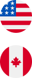 US/CA Flags