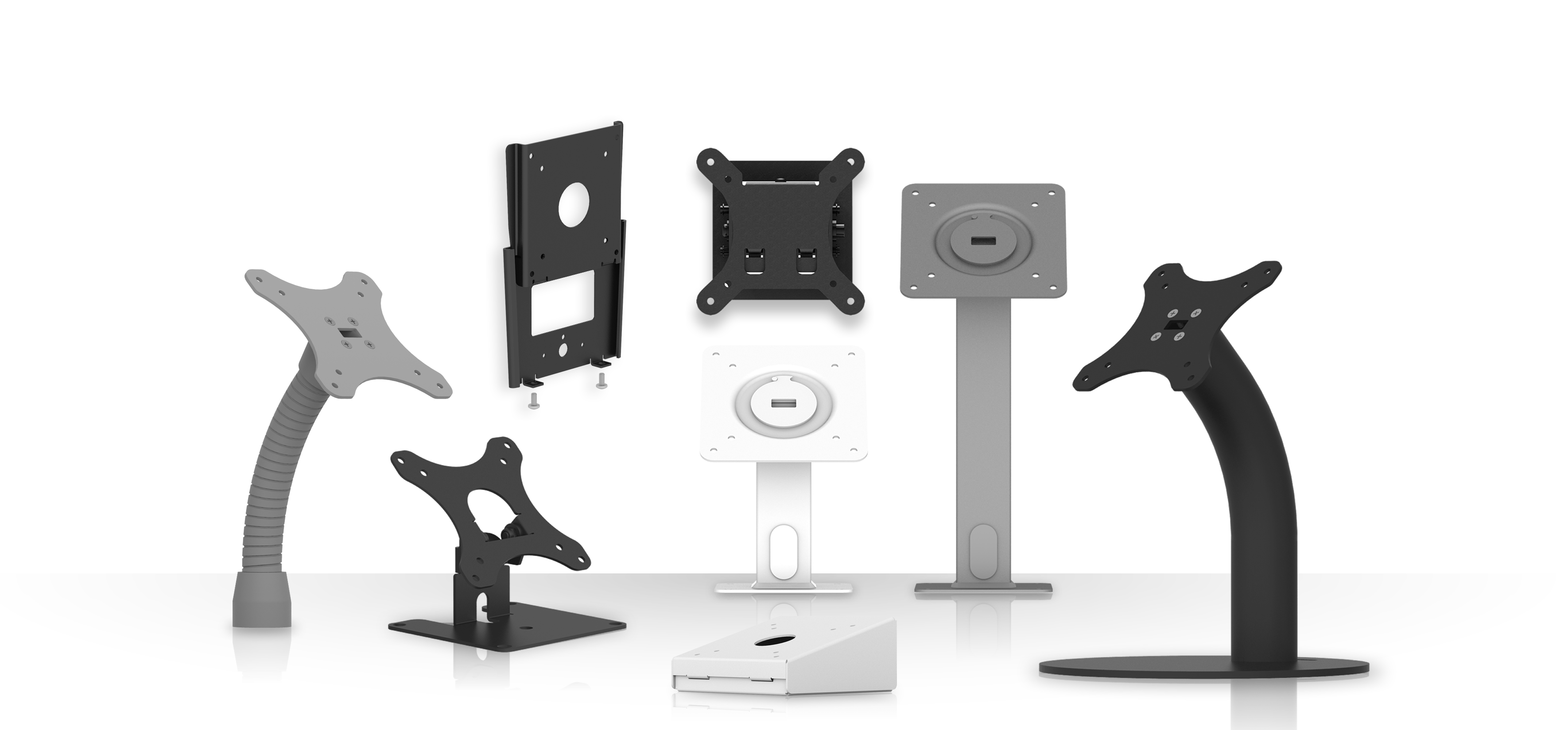 Assembly of Tablet Mounts, Enclosures, and PoE-USB Chargers