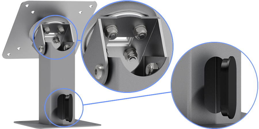 Wire Management - 360 Rotate & Tilting VESA Compatible Surface Mount