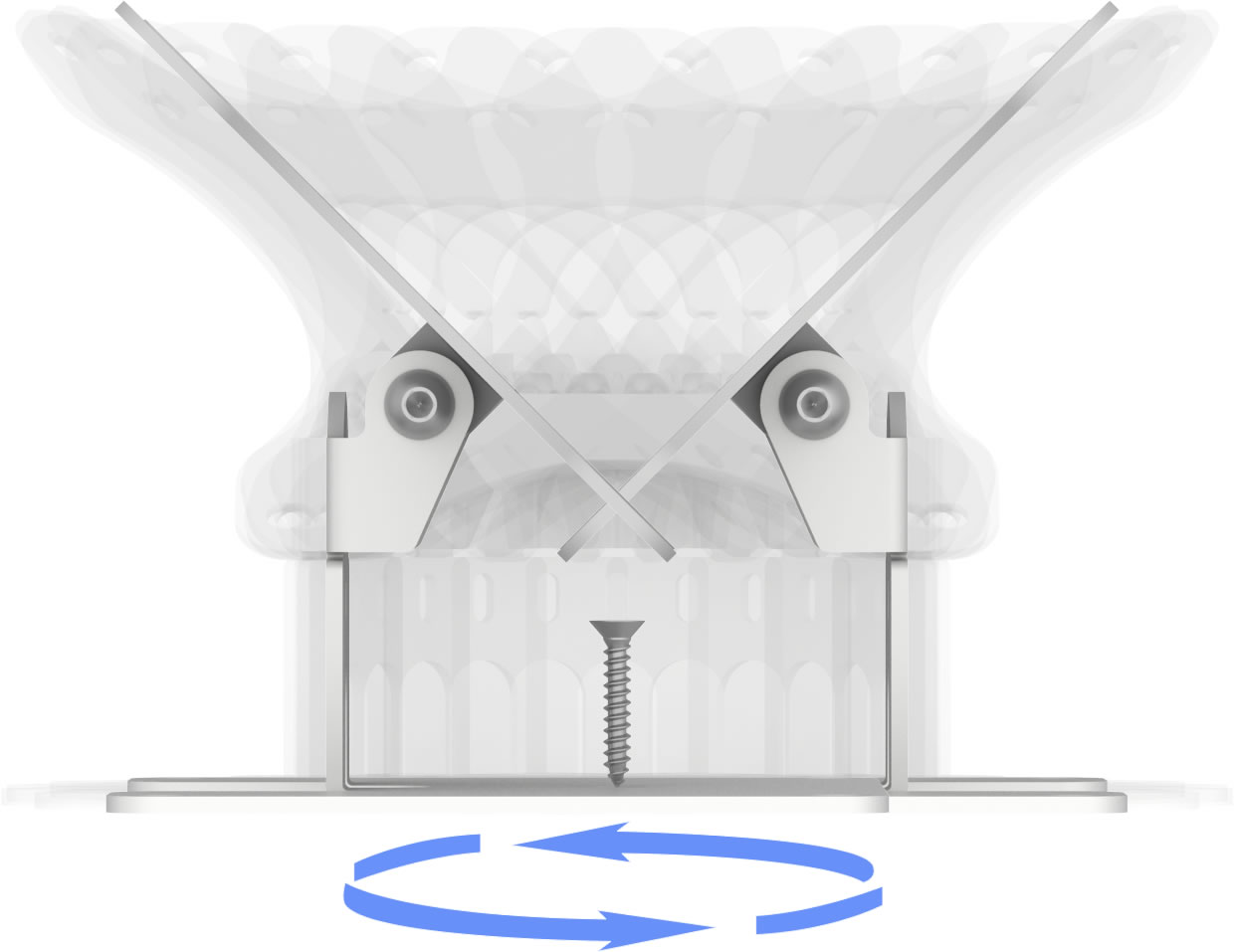 Horizontal Swivel - Adjustable Flip Surface Mount
