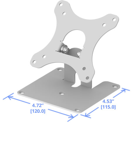 Surface Mounting Dimensions - Adjustable Flip Surface Mount