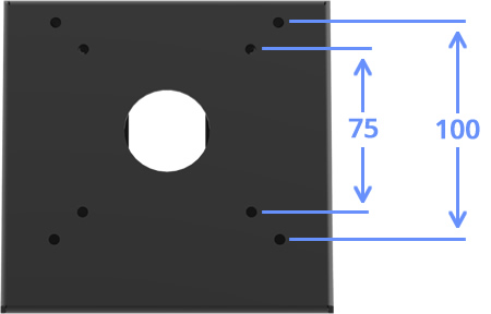 VESA 100-75 Compatible Wall Mount
