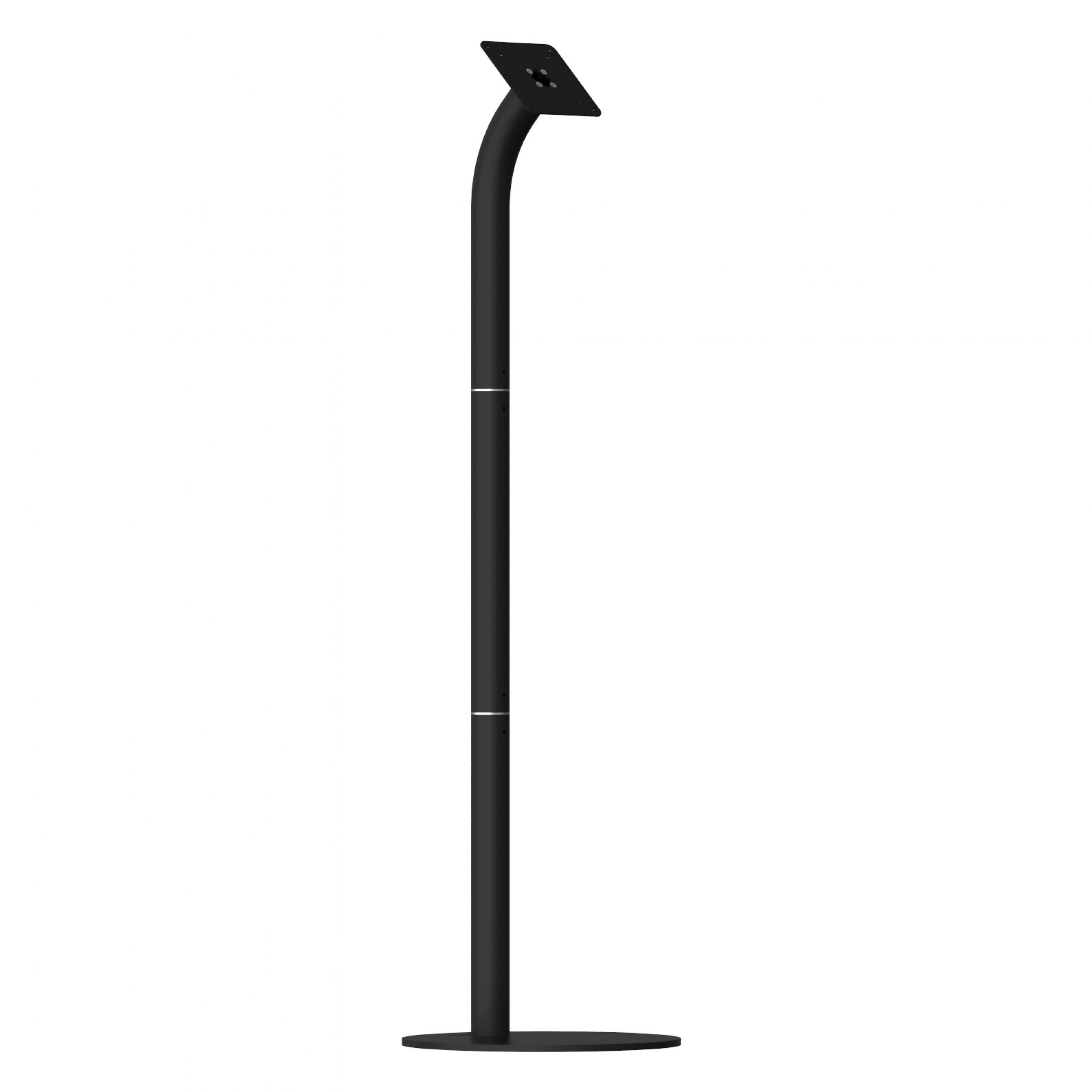 Fixed VESA Floor Stand - Black [Full Front Iso View]