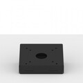 Fixed Tilted Vesa Wall / Surface Mount - 15° angle - Black [Table - Front Tilted Ortho View]