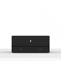 Fixed Tilted Vesa Wall / Surface Mount - 15° angle - Black [Table - Back Ortho View]